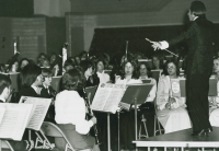 Thumbnail for 'A 1970s-era Colorado High School Honors Band performs in Wright Gymnasium.'