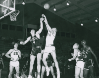 Thumbnail for 'Colorado State appears to be Western State's basketball opponent, ca. 1957.'