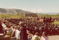 Thumbnail for 'Commencement held in Mountaineer Bowl.  '