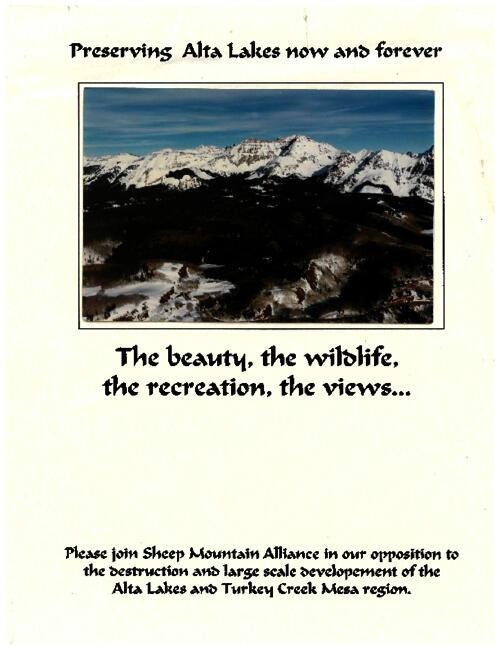 Thumbnail for 'Sheep Mountain Alliance Postcard'