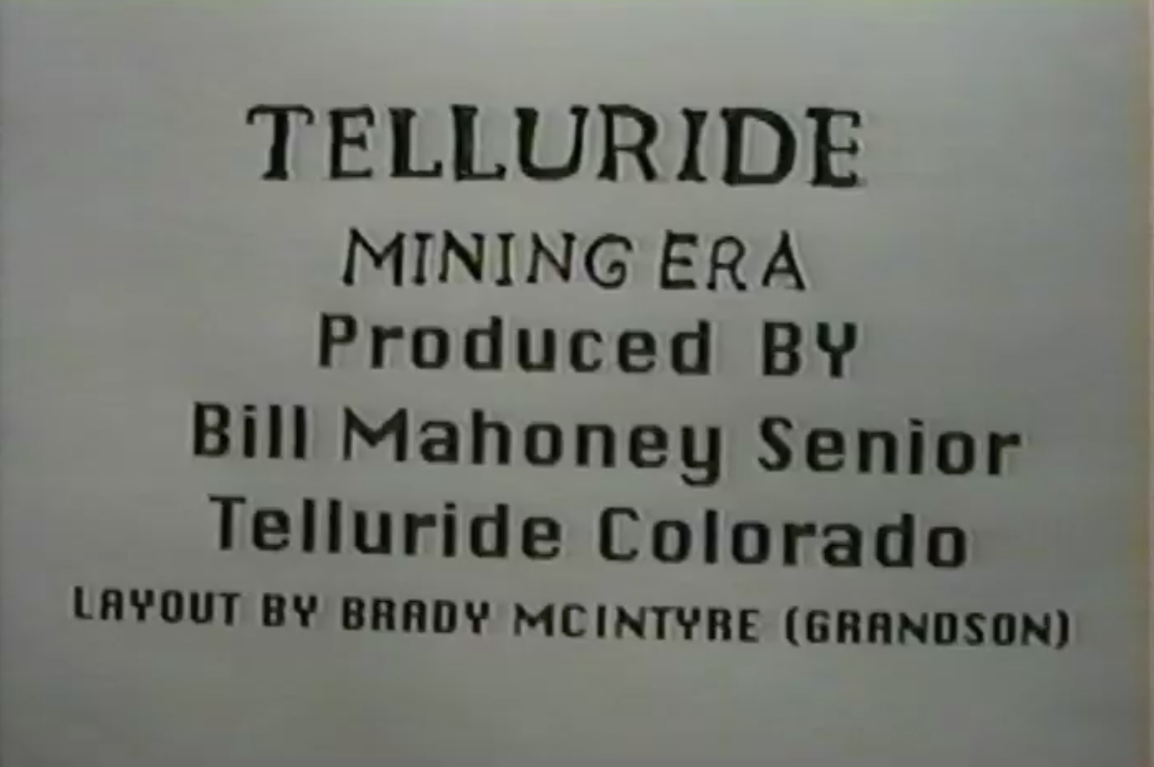 Thumbnail for 'Telluride Mining Era'